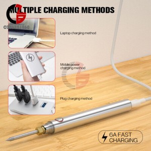 8-10W Fer à souder sans fil portatif USB Ensemble d'outils de fer à souder rechargeable