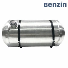 1/4'' NPT Fuel Tank 12'' x 26" 12-1/2 Gallons Aluminum Spun Gas Tank For Rat Rod