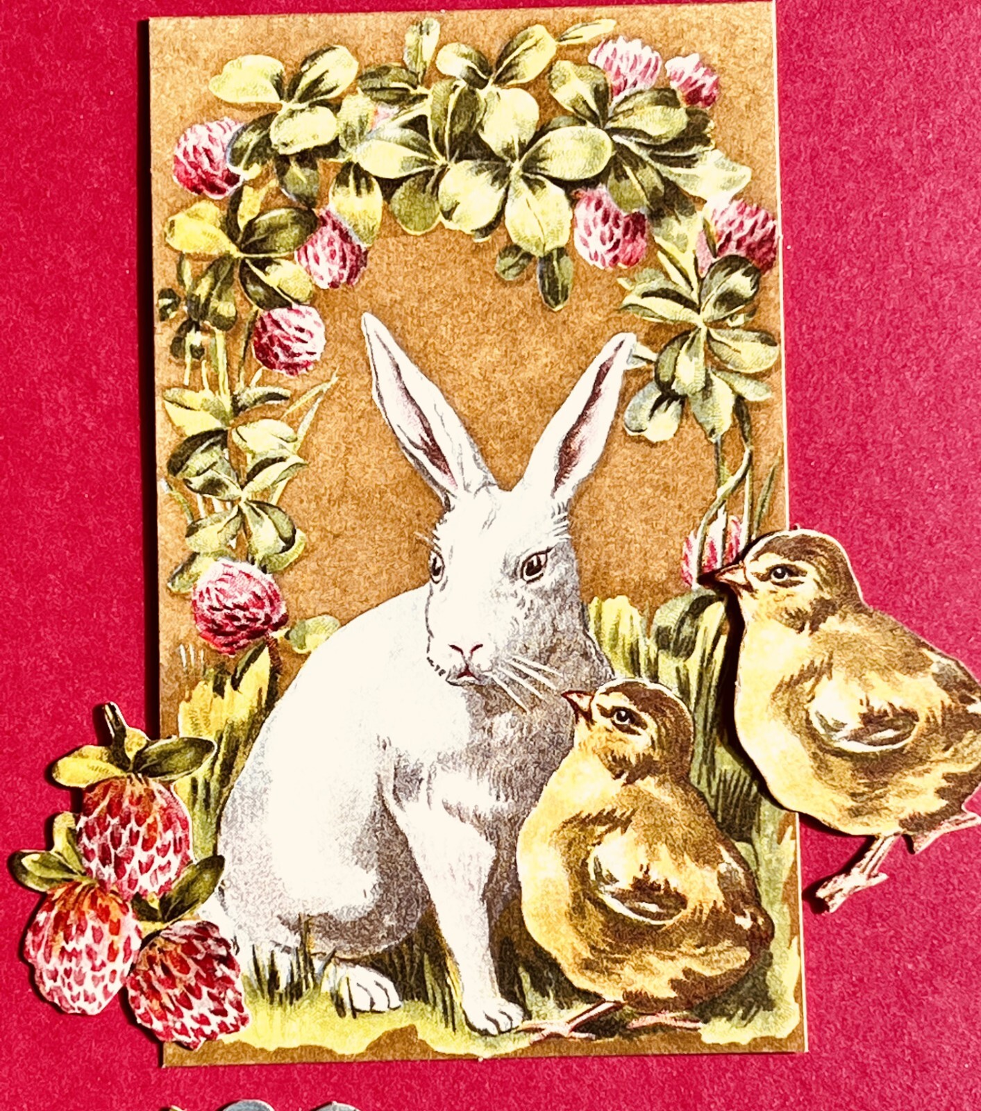 Anna Griffin 30 PC Vintage Bunny Diecuts, 5 Recollection Minis, Easter