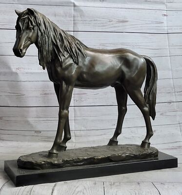 Bronze Metal Horse Mare Equestrian Decor Sculpture Statue Figure by PJ Mene