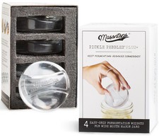 Masontops Pickle Pebble Glass Infinity Weights for Fermenting - Wide Mouth