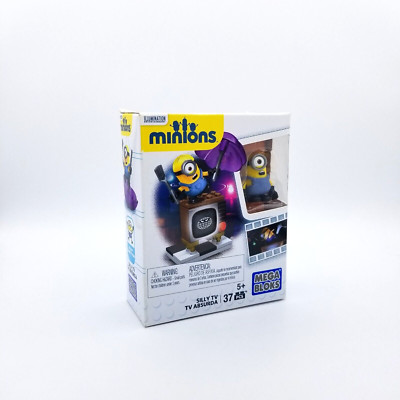 Mega Bloks: Minions - Silly TV (37 PCS) CNF49 Minion Stuart NEW Factory Sealed
