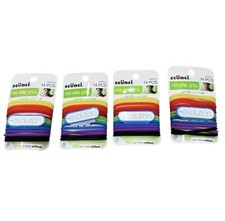 4 Packs Scunci Gel Multicolior No-Slip Grip Hair Tie Holder 14 Ct 56 Pcs Total 
