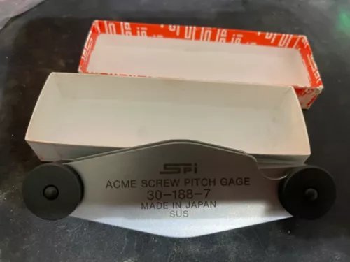 NEW SPI 30-188-7 Metric Screw Pitch Gage, 30 Deg. Metric Model