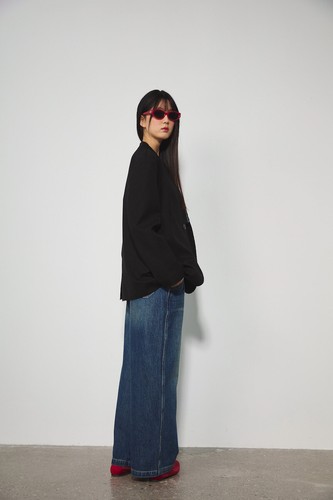 Mujer THE ROW Primavera Suelta Solapa Frontal Hombro Mangas Largas Chaqueta Top Traje - Imagen 15 de 25