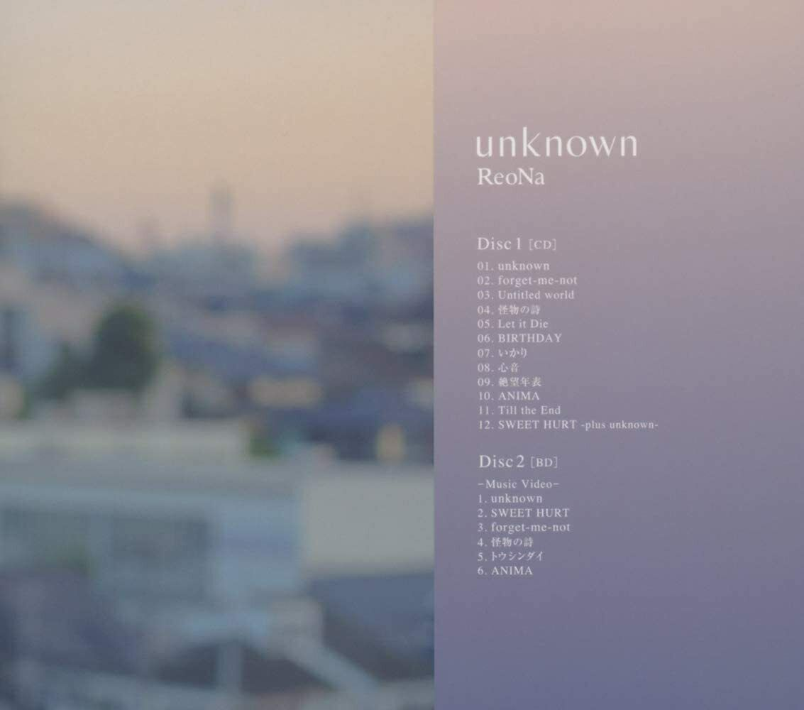 New ReoNa unknown First Limited Edition CD Blu-ray Japan New ReoNa unknown First Limited Edition CD Blu-ray Japan