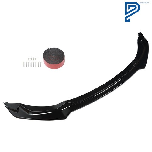 Front Bumper Lip Splitter CS Style Gloss Black For 2015-19 BMW F80 M3 F82 F83 M4 - Picture 4 of 9