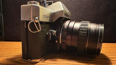 Fujica ST-801 35mm Film Camera w Lens + Promaster Lens 80~205mm | eBay