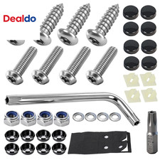 3Rd-Gen Upgraded anti Theft License Plate Screws Kit, Rustproof Stainless Steel