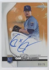 Grant Gambrell Bowman 2020 Orange Refractor /75 Auto