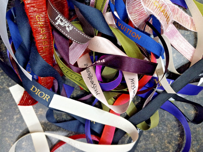 6 YARDS Designer Ribbon, DIOR, CHANEL, YSL, GUCCi, PRADA 