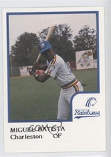 1986 ProCards Charleston Rainbows Miguel Batista (Batting) 0b5