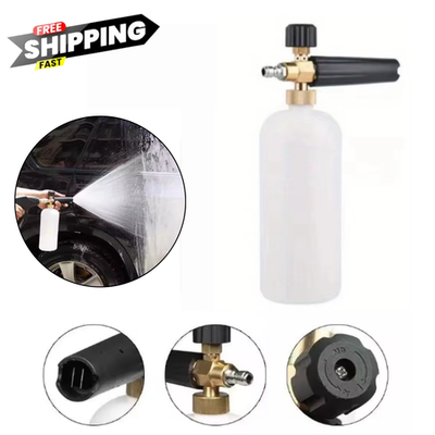 #ad 1 4quot; Snow Foam Pressure Washer Gun Car Wash Soap Lance Cannon Spray Jet Bottle $12.45