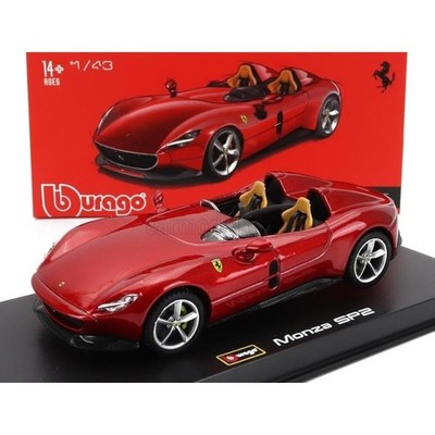 Burago Ferrari Monza 1/43 Scale Diecast Model Car Ferrari Monza Sp2 2018 (Red) _