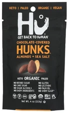 HU KITCHEN Organic Dark Chocolate Covered Hunks Almonds + Sea Salt , 4 oz