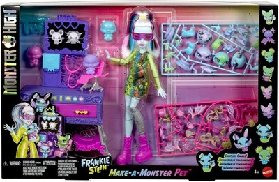 MattelJBF18-Monster High-Make-A-MonsterPet-Spielset,Frankie-Stein-Puppe&Zubehör
