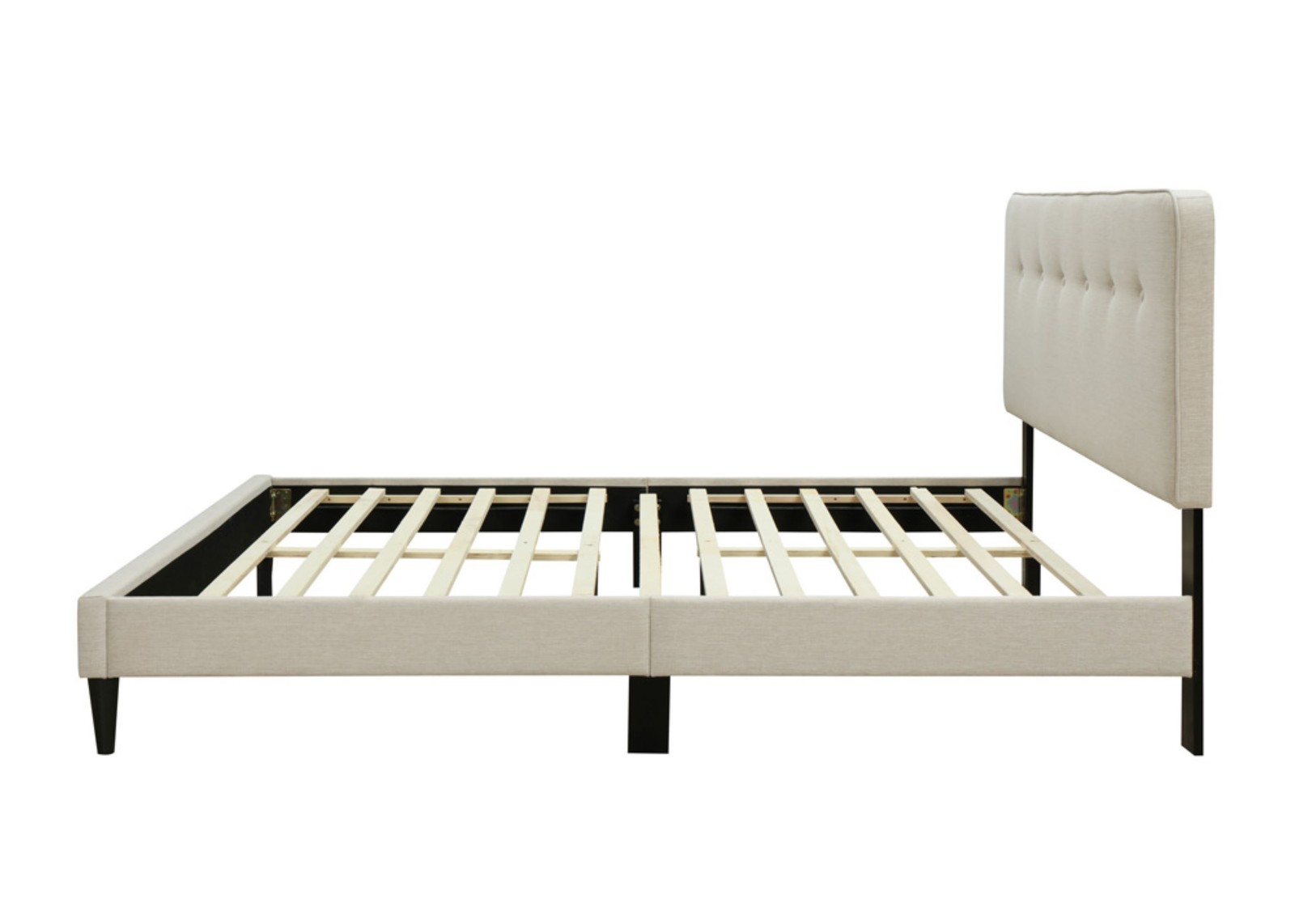 Full Sized Upholstered Bed in a Box w/ USB thumbnail 4