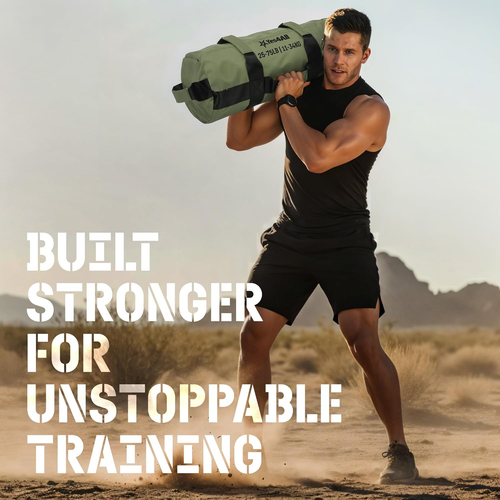 Sandsäcke zum Training, verstellbare Sandsäcke für Krafttraining mit Griffen, - Bild 8 von 12