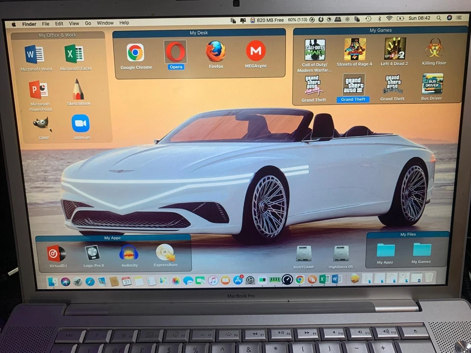 MacBook Pro 15" 2008 A1260  2.5GHz/4GB /500GB SSD /512MB NVIDIA GPU /BATTERY - Image 2 of 4