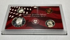US Mint 1999-S 4 Coins Proof Set NO Box/COA   90% SILVER JFK Half Dollar!!