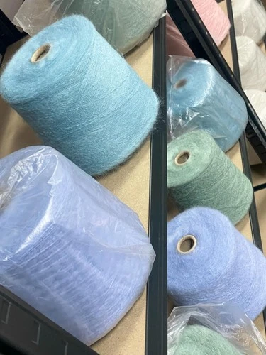 Multicolor KID MOHAIR WOOL Yarn on Cone LACE WEIGHT Knitting *USA TARIFF FREE*