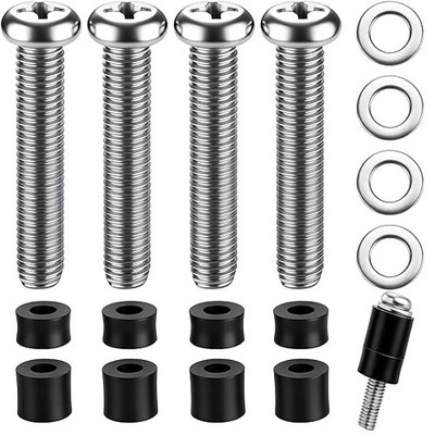 M8 Screws for Samsung TV M8x45mm Pitch 1.25 with Spacers