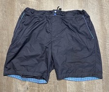Robert Graham Lined Classic Fit Board Shorts Swim Trunks Navy Pockets Size 42