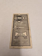 Antique January 1906 Erie Railroad Time Table