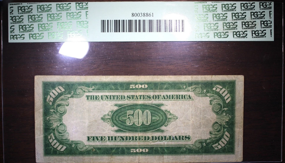 1934 $500 Federal Reserve Bank Note Fr. 2201-B PCGS VF 20 VERY FINE - Image 2 of 2