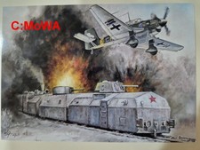Postkarte (Ju-87 vs Panzerzug)