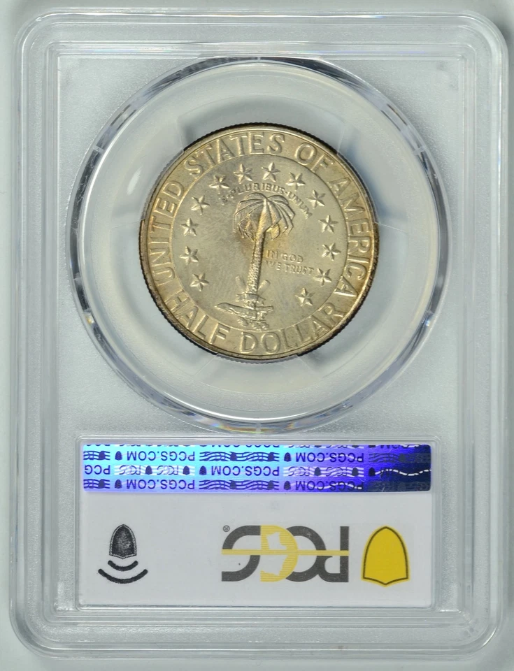 1936  Columbia  50c PCGS MS67  ~  Commemorative Half  ~  #54119486 - Image 2 of 4