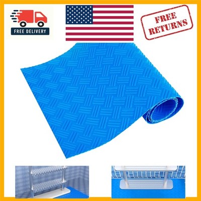 Non-Slip Pool Ladder Mat - 9'' x 36'' Protective Rubber Step Mat for Safety