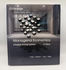 Managerial Economics A Problem Solving by Froeb, 6th Ed. © 2023 Hardcover like n