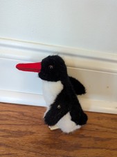 Steiff Peggy Penguin 2505/12 Button Plush Germany 1976-1990 Begging