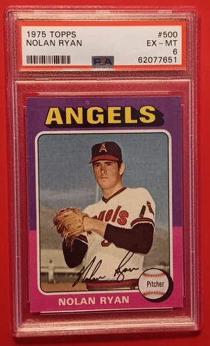 1975 Topps - PSA 6 Nolan Ryan #500