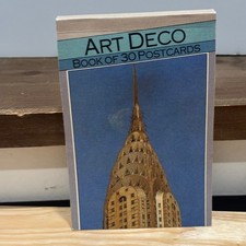 Vintage Art Deco Book of 30 Postcards Magna Books 1989 Architecture Design