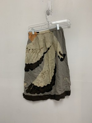 Vintage Michaele Vollbracht Skirt Art Wear Designer Swans Rare
