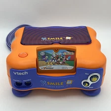 Vtech V.smile TV  Learning System Console + Mickey Mouse Game UNTESTED For Parts