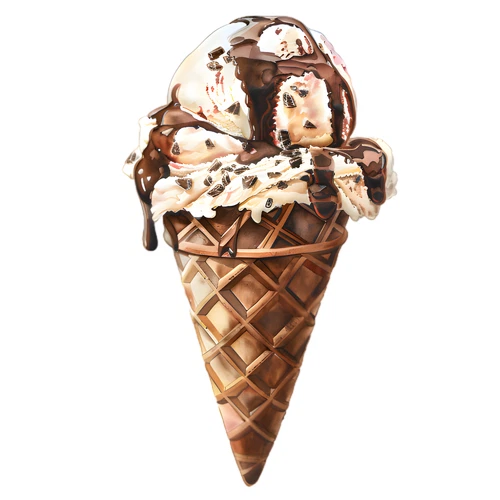 Ice Cream Self Adhesive Vinyl Sticker