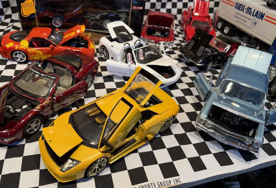 Hotwheels 1/18 Diecast G5096 Custom Lamborghini Murcielago Mattel 1:18 Naranja Foto 3 de 4