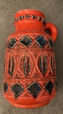 Rare Vintage West German Pottery Vase - Bay Keramik Fat Lava 1960/ 1970s. VGC