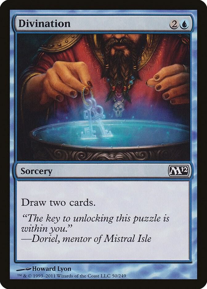 Divination 50 Common Magic 2012 (M12) Magic: The Gathering Near Mint