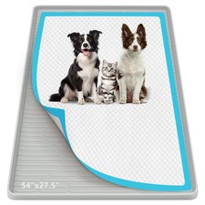 Pee Pad Holder for Dogs 54"x 27.5" Extra Large Silicone Puppy Pee Pad Tray