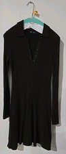 Gap Front Button Collared Brown Sweater Dress Womens Size XS Excellent Condition