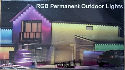 150ft RGB Halloween House Lights Outdoor with APP Remote Control, Party, Daily