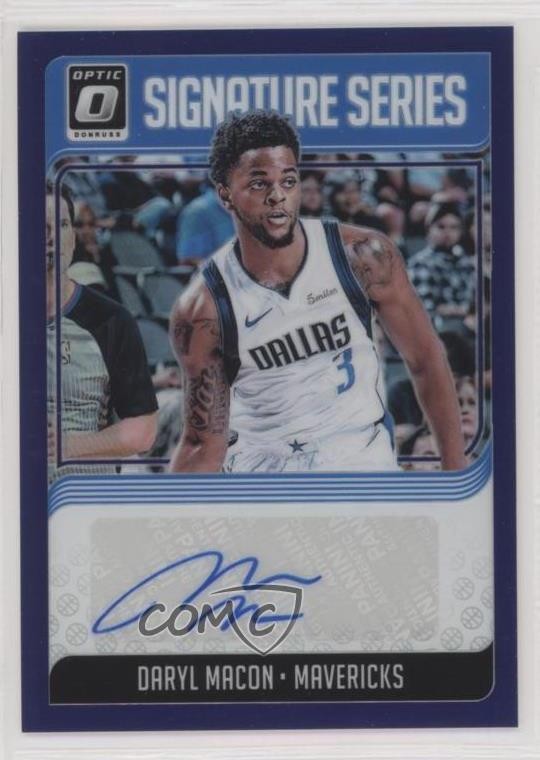 2018-19 Panini Donruss Optic Signature Series Purple Prizm Daryl Macon Auto 0c2