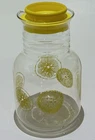 Vintage Pyrex 3515 Yellow Lemon 1.5QT Juice Pitcher & Lid 1970s Summer Time Vtg
