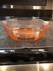 Anchor Hocking Princess Pink Depression Glass Octagonal 8" Salad Bowl