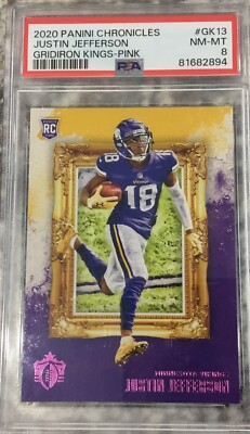 2020 Chronicles JUSTIN JEFFERSON Gridiron Kings RC Rookie Auto 44/49