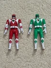 Red (Jason) & Green (Tommy) Power Ranger Tommy Flip Head Figure Vintage 1993